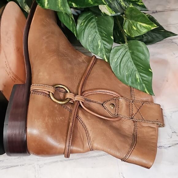 Corso Como SIDE Tie Brown Leather Ankle Boots 10 - Picture 6 of 14